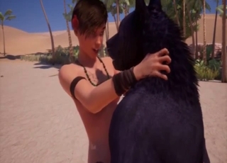 Good-looking brutal 3D beast and a nice Asian