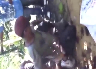 Zoo sex with a dog that fucks hard gay ass