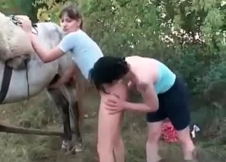 Farm-based bestiality sex with teens