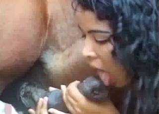 Nice licking session with a pony