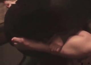 Dog drilling that tight pussy on camera