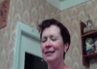 Seductive doggo fucking a GILF on cam